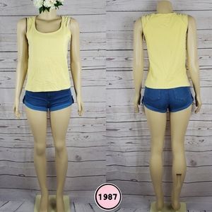 produce company small yellow sleeveless top ( 5 for $20 )